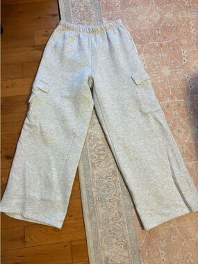 Edikted Light Gray Cargo Sweatpants - Comfortable Everyday Bottoms